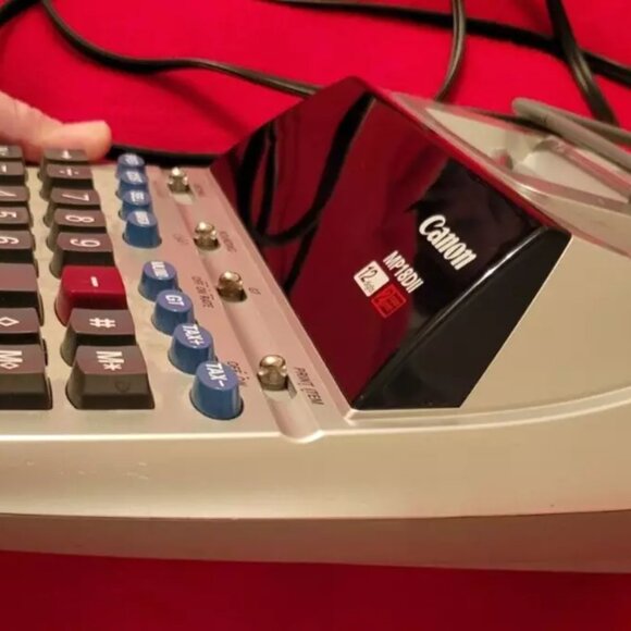 MP18DII Canon Professional Desktop Electronic Printing Calculator Adding Machine - Picture 5 of 11